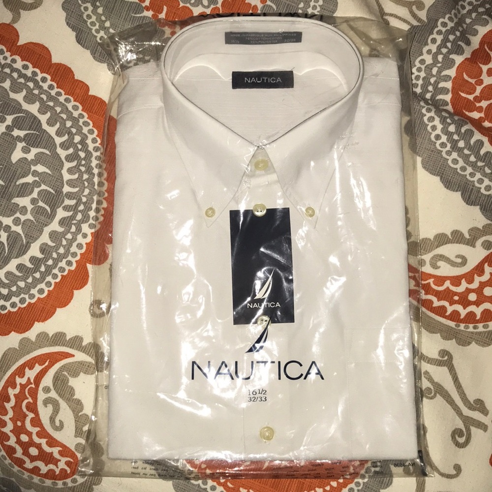 Long sleeve white dress shirt